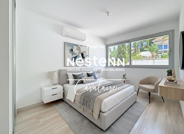 Appartement 3 pièces au calme au premier et dernier étage d'une copropriété intimiste avec stationnement et garage