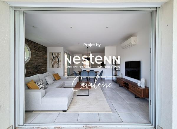 Appartement 3 pièces au calme au premier et dernier étage d'une copropriété intimiste avec stationnement et garage