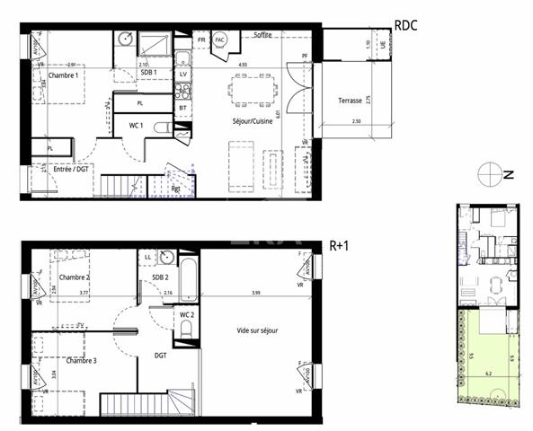 Maison T3 au coeur de Messanges - 63 m2