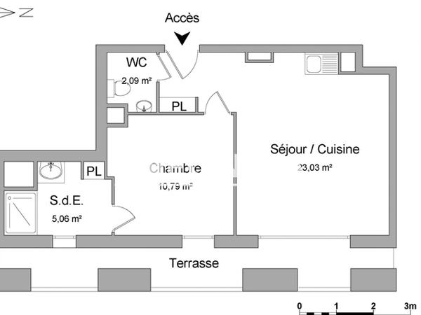 Location Appartement 2 pièces 40.95 m² - RUE FRANCOIS MITTERRAND - RUE LAMARTINE Armentieres 59280