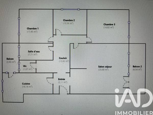 Appartement à vendre 4 pièces 114 m² Illkirch-Graffenstaden