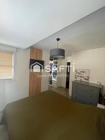 Duplex 90m2, terrasse 22m2, jardin,  garage et cave attenante