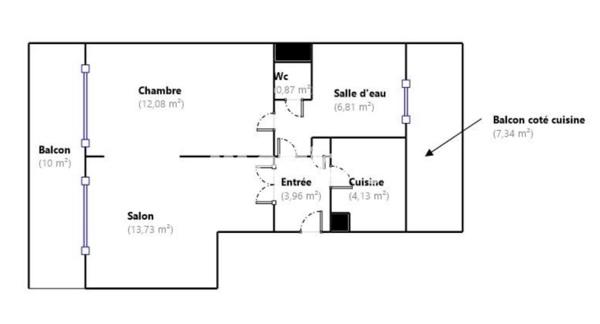 Appartement
         2 pièces
        - 42 m² 323 000 € *