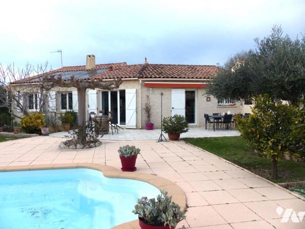A VENDRE VILLA T5 AVEC PISCINE SUR GALLARGUES LE MONTUEUX