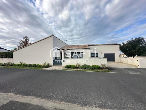 Maison plain pied, 4 chambres, garage, jardin clos