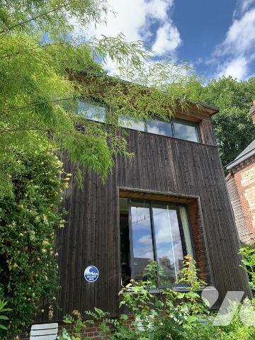 Rouen – Quartier Jouvenet : Maison ancienne avec extension bois et jardin sans vis-à-vis