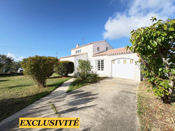 Maison à vendre 4 chambres dont 2 de plain-pied + 2 salles d'eau + 2 wc + Garage - Terrain piscinable SAINT HILAIRE DE RIEZ (85)