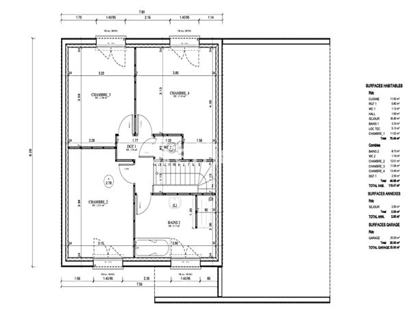 Maison 6 pièces - 120 m²