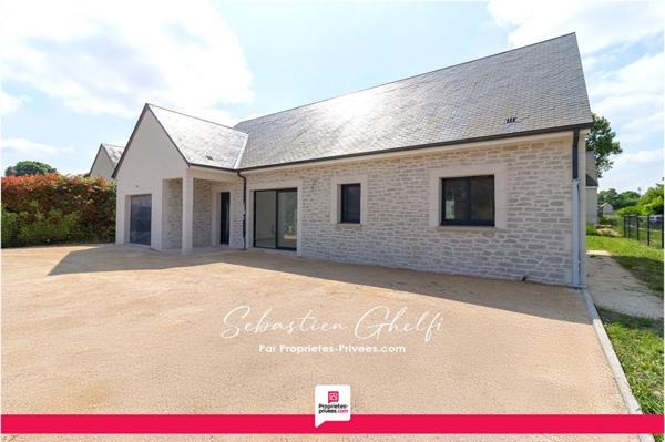 maison de plain-pied avec 3 chambres-cellier-garage-jardin