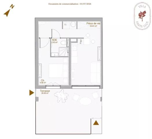 Appartement neuf T2 vue mer panoramique