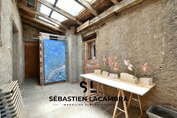 Le Fraysse (81430) Grande maison de village 5 pièces avec terrasse, garage et terrain boisé – Le Fraysse, proche Alban