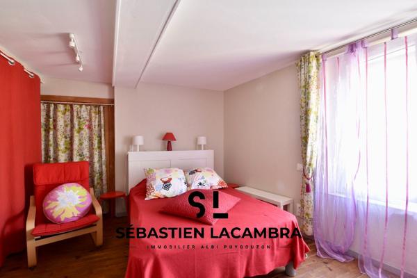 Le Fraysse (81430) Grande maison de village 5 pièces avec terrasse, garage et terrain boisé – Le Fraysse, proche Alban