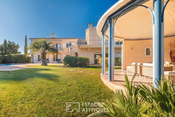 Bastide familiale avec vue mer