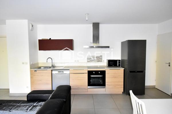 Résidence standing - T2 49m2 récent avec terrasse et box