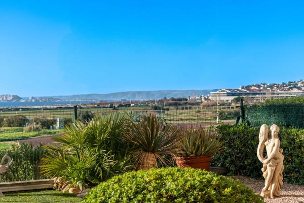 Appartement à vendre 4 pièces MARSEILLE 8EME ARRONDISSEMENT (13) - Résidence de standing – Château Borély – Garage double – 150 m2 d’extérieurs – Rez-de-jardin – Ascenseur – Sécurisée – Proche plages