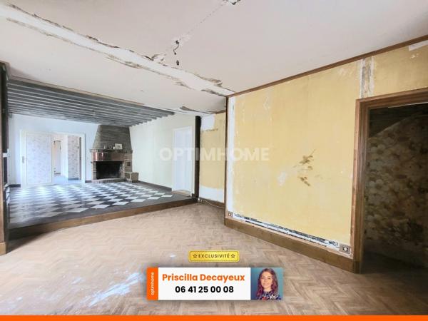 Ensemble immobilier à rénover - 2 maisons individuelles - terrain - 82 000€