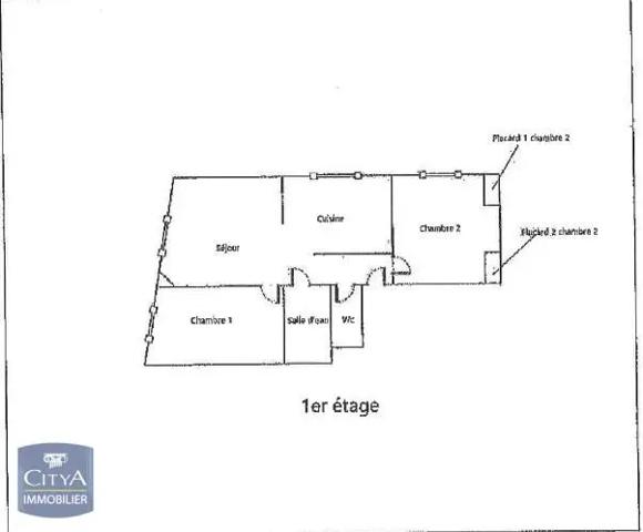 Appartement à louer 3 pièces 49.95m²