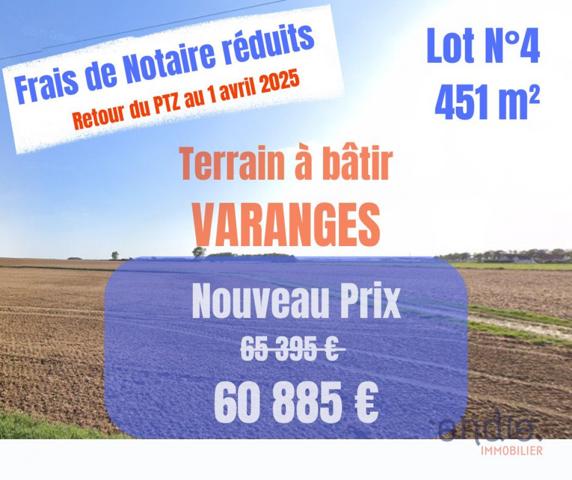 EN EXCLUSIVITÉ - TERRAIN A BATIR A VARANGES Endie Immobilier Aurore RAPALLO
