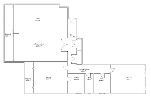 Maison à vendre 3 pièces 67 m² La Rochette