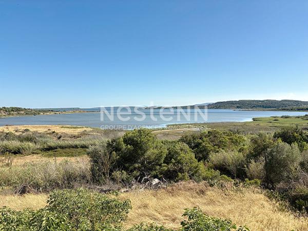 Grande propriété de 1.2 ha à rénover avec vue exceptionnelle sur l'étang, le village pittoresque de Bages et les Pyrénées Narbonne