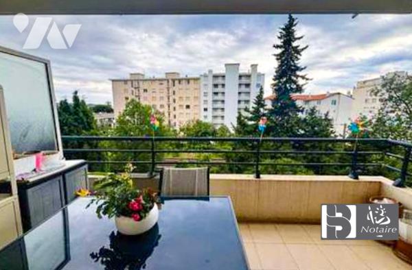 Antibes, 3 pièces avec terrasse et double garage, 4e étage, secteur recherché, DPE B