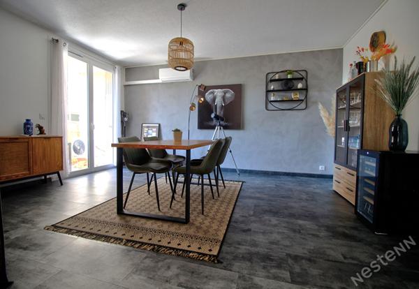 AGEN SUD - Appartement lumineux et fonctionnel de 81 m² avec balcon et garage dans une résidence sécurisée.