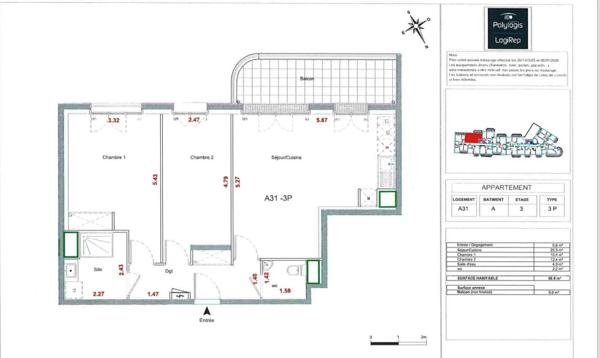 Appartement à louer à Saint-Ouen-sur-Seine (93400)
