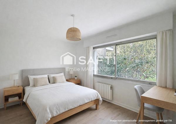 T4  87 m² traversant avec 2 balcons au calme