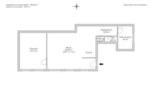 Appartement Paris 3 e - RUE AU MAIRE / ARTS ET MÉTIERS
