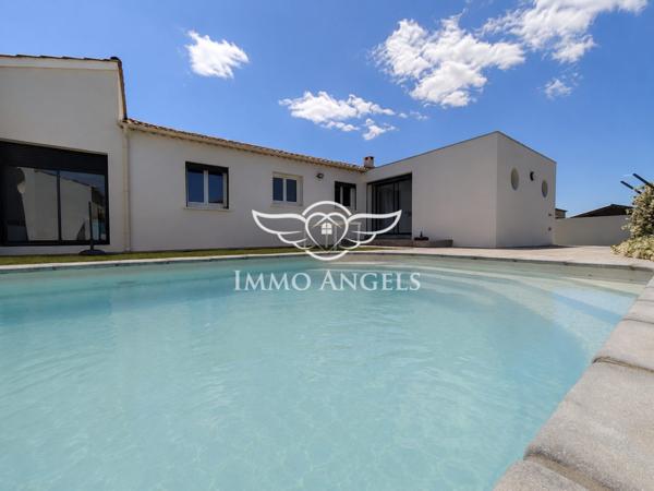 Hérault (34) – Abeilhan | Maison familiale 151 m² – Plain-pied – Piscine - DPE A