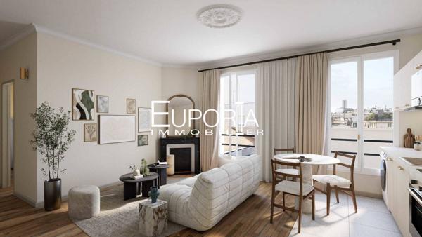 Levallois Perret – 3 pièces 50 m² entièrement rénové – 2 chambres – Cave