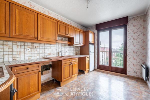 Appartement à rénover en hypercentre avec terrasses et garage double