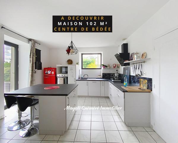 Bédée (35137) Maison 4 pièces centre de Bédée avec dépendances.