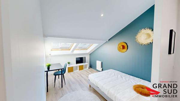 Chambre privée avec salle d'eau et wc privatif