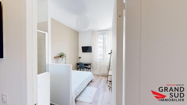 Chambre privée avec salle d'eau et wc privatif