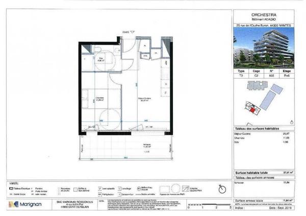 Appartement 2 pièces - 44300 Nantes