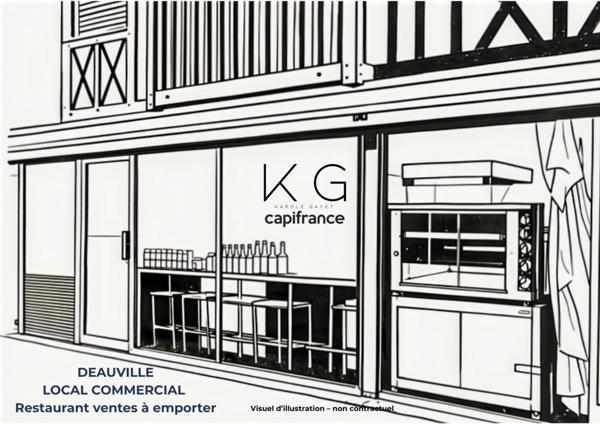 Deauville, droit au bail de restaurant-vente à emporter bénéficiant d’une excellente visibilité