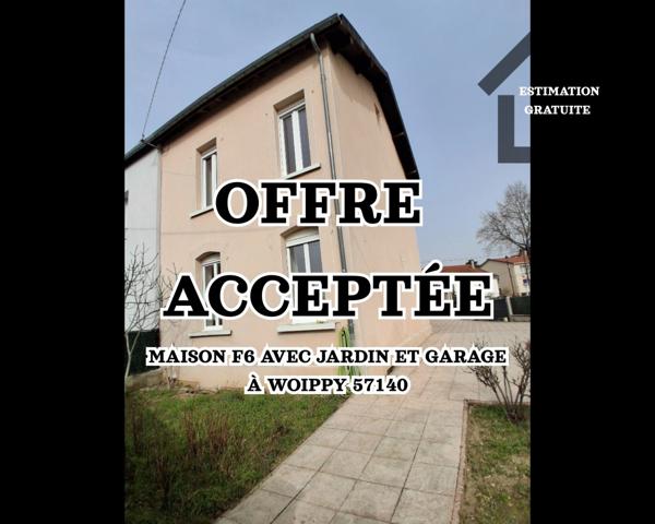 Maison à vendre 6 pièces WOIPPY (57)