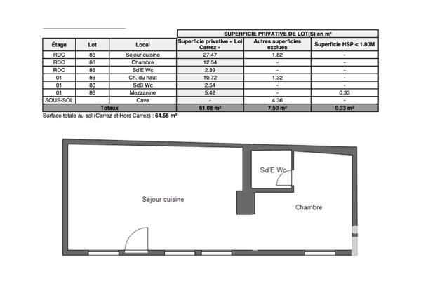 Appartement à vendre 3 pièces 65 m² Paris 5