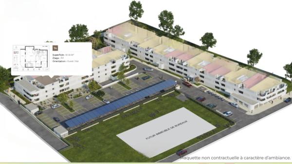 Élégant T4 de 91 m² avec terrasses Sud-Ouest. Prestations de qualité dans un environnement résidentiel prisé et paisible à Béziers
