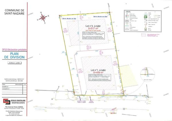SAINT MARC SUR MER / Terrain à bâtir - 517 m² Libre de Constructeur 