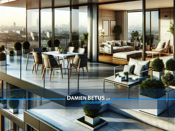 Appartement à vendre 5 pièces SAINT NAZAIRE (44), dernier étage, terrasse panoramique