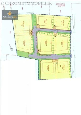 Vente Terrain 777 m2 à Beauziac