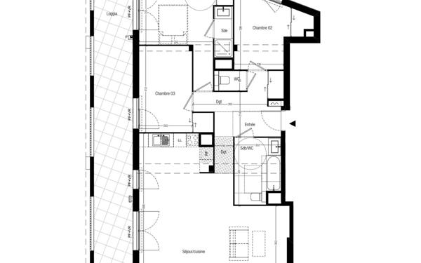 Appartement à vendre    4 pièces • 94,60 m2 Marseille 10