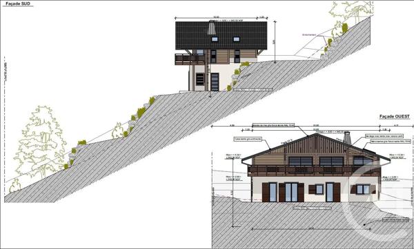 Terrain à vendre  1206 m 2   ST GERVAIS LES BAINS  - 74