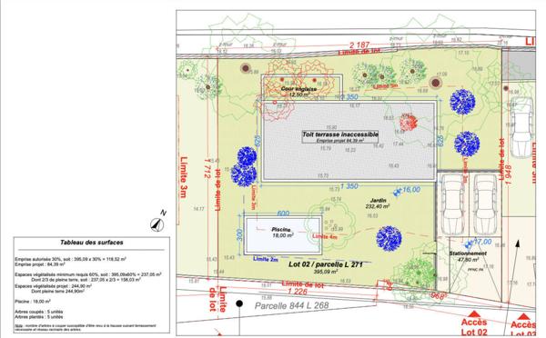 Terrain à vendre de 400 m²