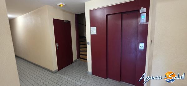 Appartement à Perpignan Très joli T1 de 27m2 dans résidence sécurisée avec ascenseur, cave, parking et local vélo