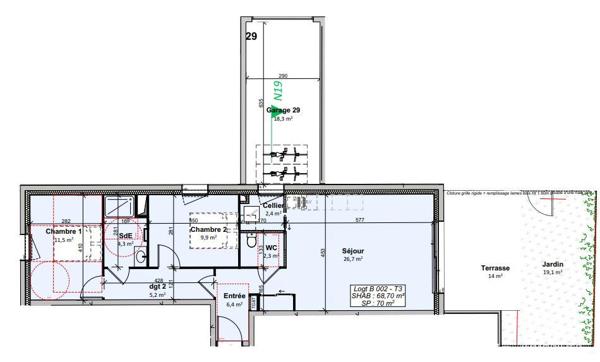 Appartement à vendre 3 pièces 69 m² Givrand