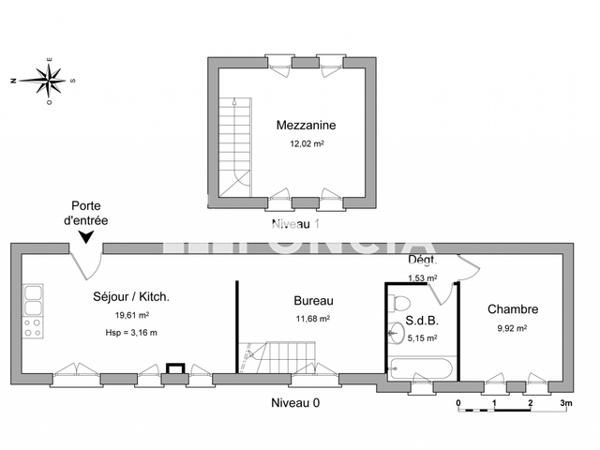 Location Appartement 3 pièces 59.91 m² - 31 RUE NOTRE DAME Bordeaux 33000