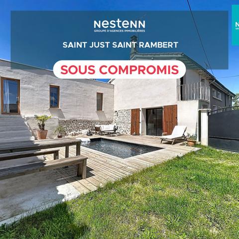 Maison 100m²  avec piscine - Saint Just Saint Rambert - 3 chambres